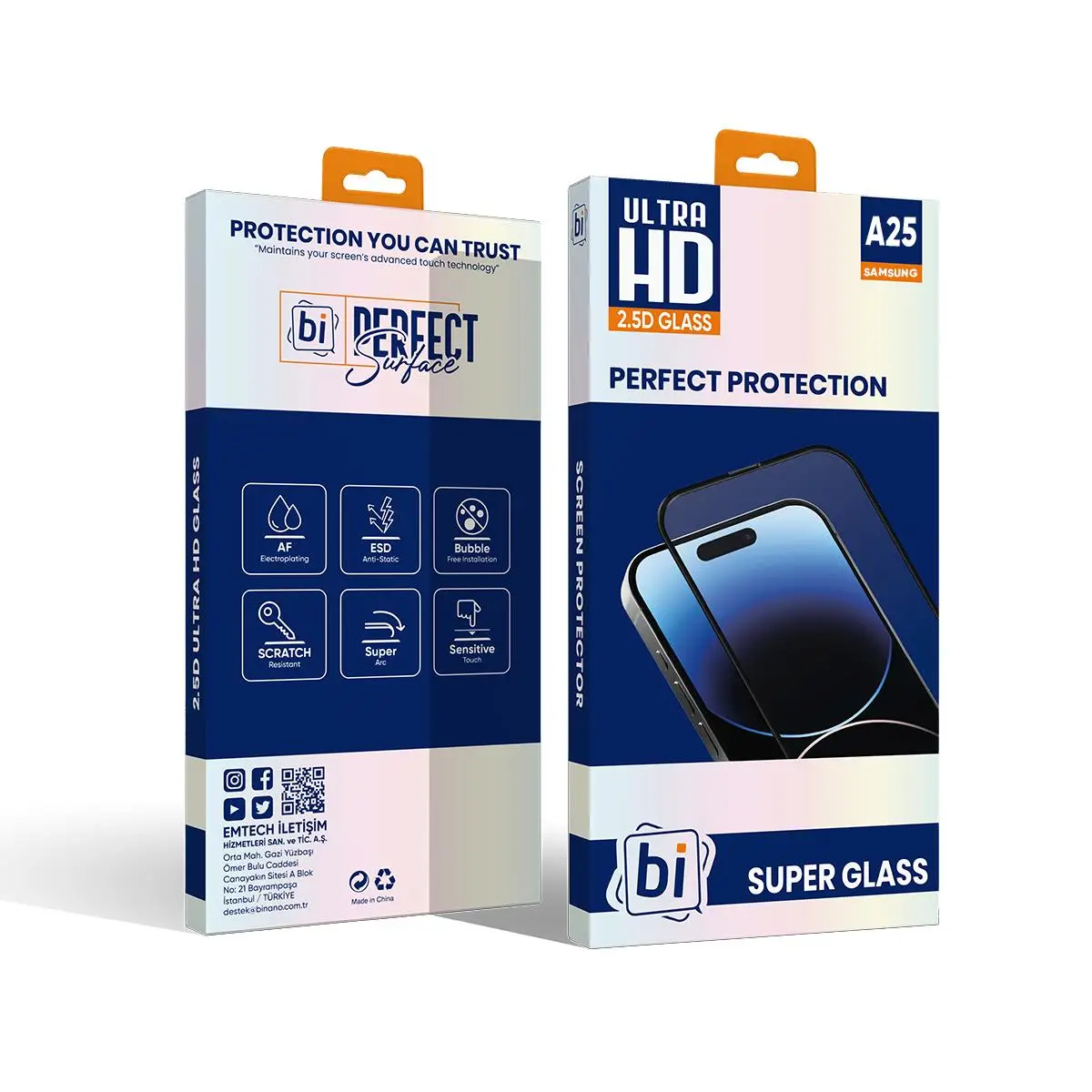 Bİ 2,5D SUPER GLASS SAMSUNG A25 EKRAN KORUYUCU