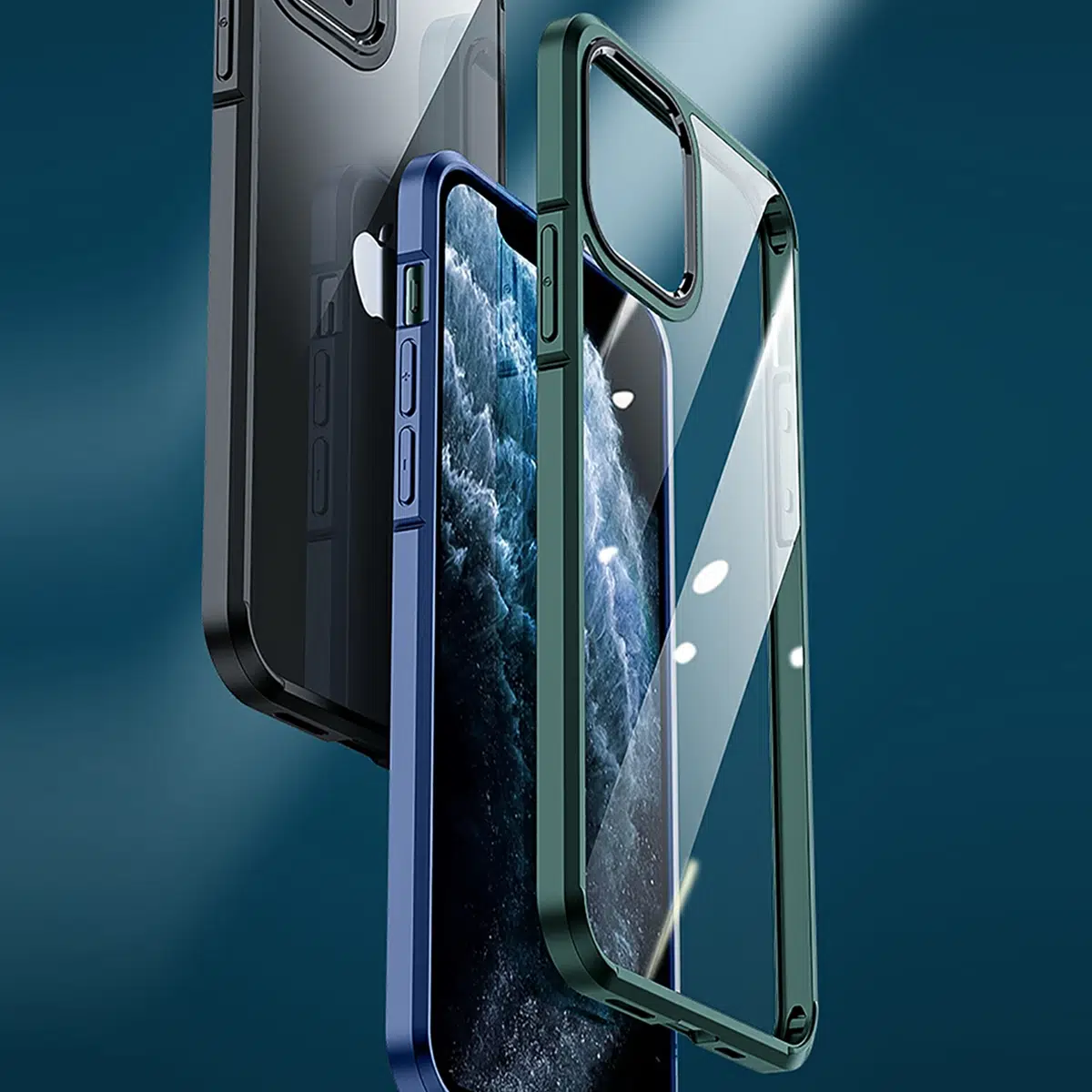 BİKAPAK ELIT CRYSTAL IPHONE 11 PRO MAVİ KAPAK