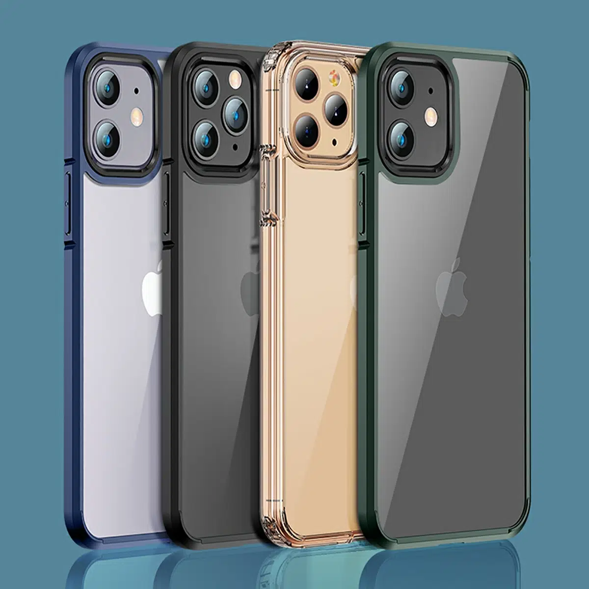 BİKAPAK ELIT CRYSTAL IPHONE 12 / 12 PRO SİYAH KAPA