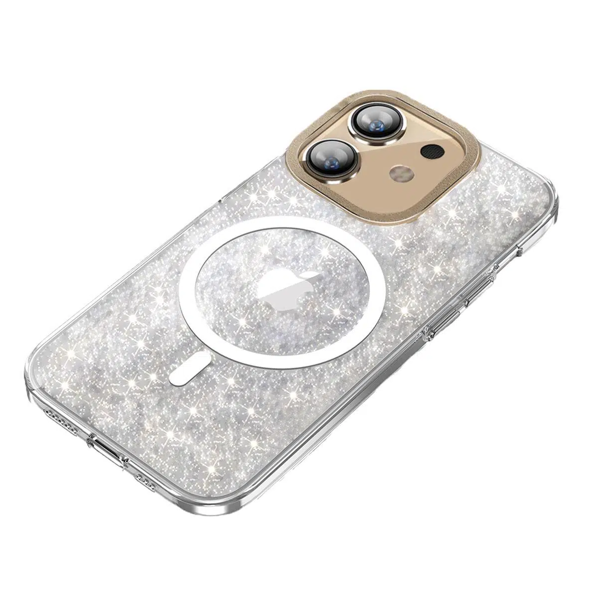 BİKAPAK MAGFIT IPHONE 11 YALDIZLI ŞEFFAF KAPAK