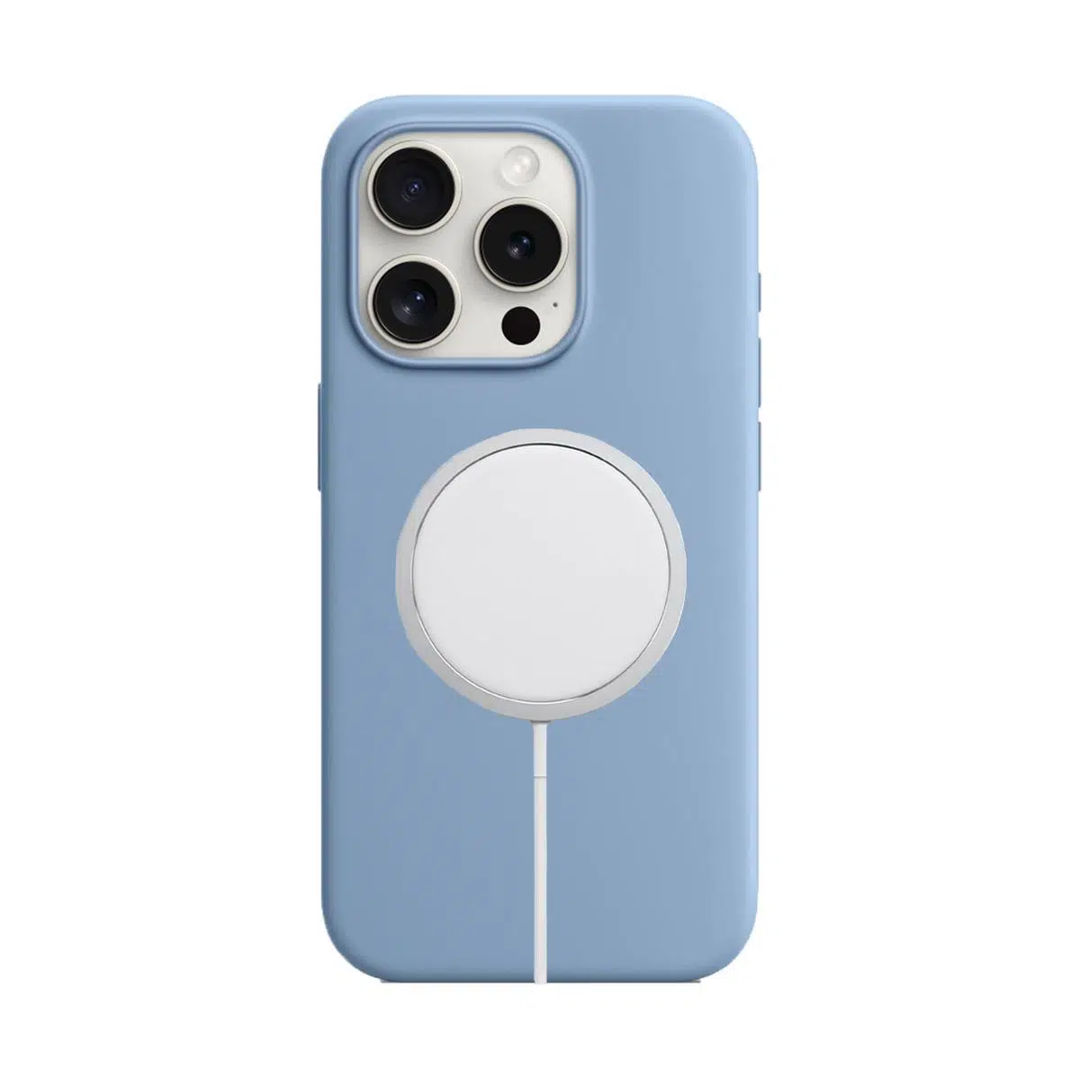 BİKAPAK MAGSENSE IPHONE 15 PRO MAX LIGHT BLUE KAPAK
