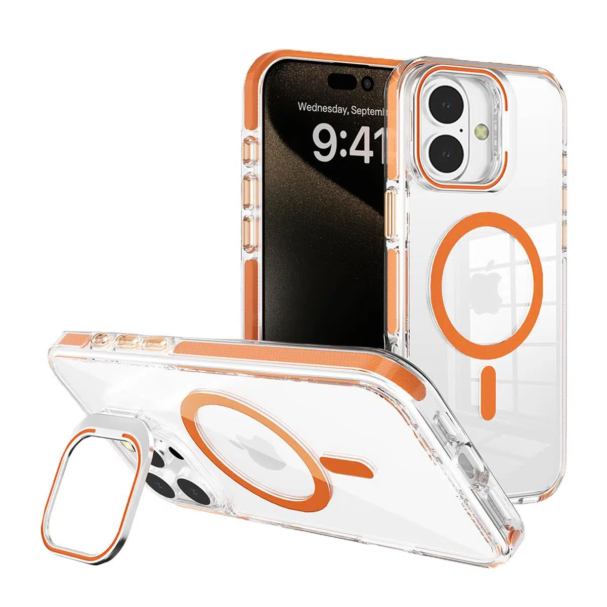 BİKAPAK MAGSPORT IPHONE 16 TURUNCU KAPAK