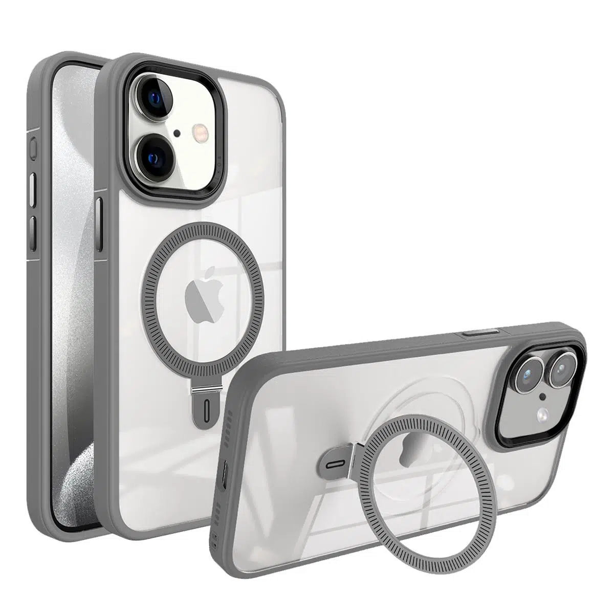 BİKAPAK MAGUP IPHONE 16 GRİ KAPAK