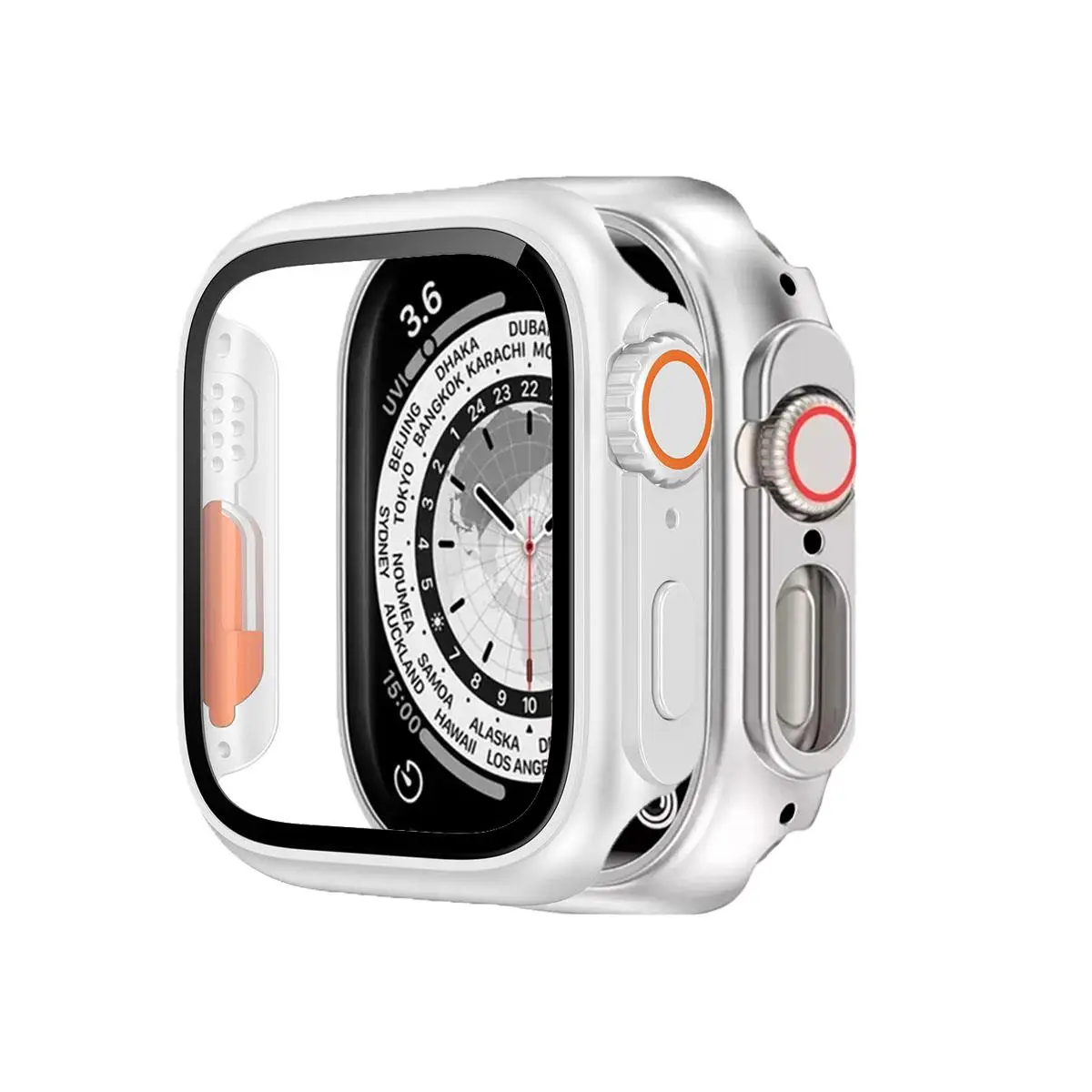 BİNANO APPLE WATCH 41MM ULTRA DÖNÜŞTÜRÜCÜ BEYAZ KASA VE EKRAN KORUYUCU