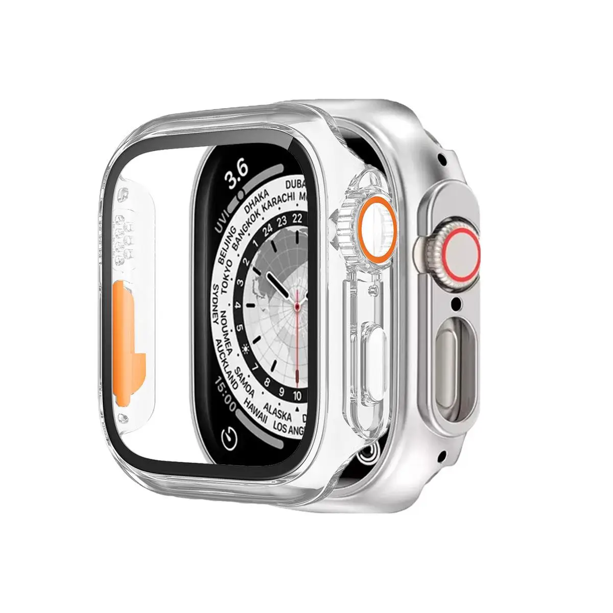 BİNANO APPLE WATCH 42MM ULTRA DÖNÜŞTÜRÜCÜ ŞEFFAF KASA VE EKRAN KORUYUCU