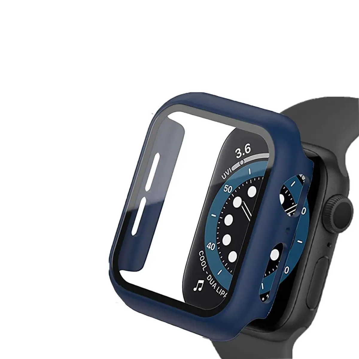 BİNANO APPLE WATCH 44MM SENSE KASA VE EKRAN KORUYUCU LACİVERT