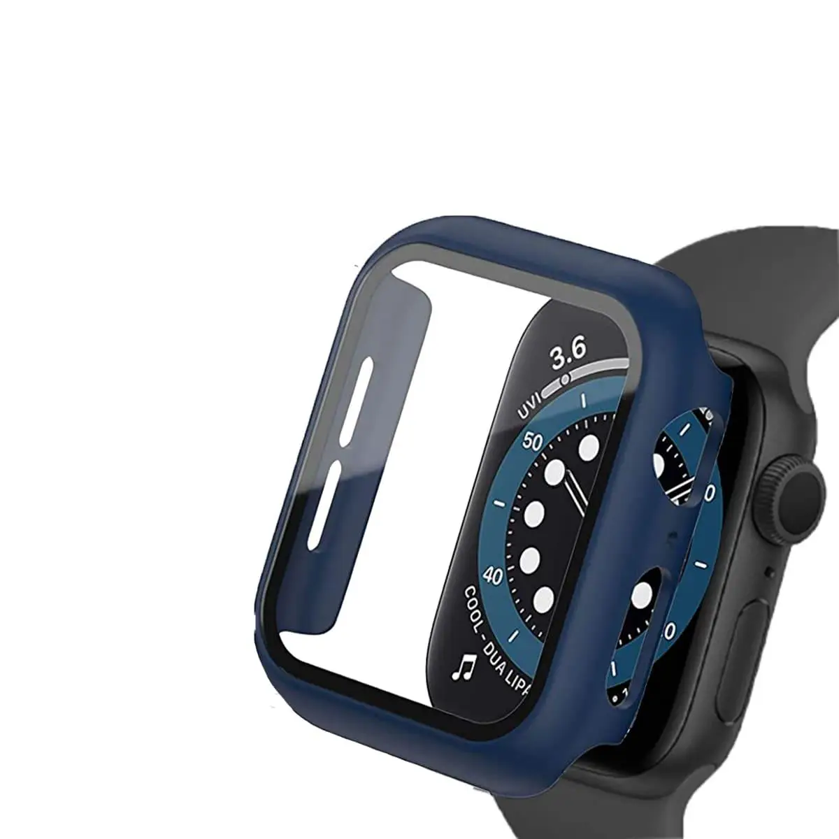 BİNANO APPLE WATCH 8 45MM SENSE KASA VE EKRAN KORUYUCU LACİVERT