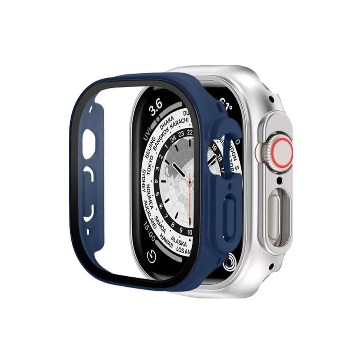 BİNANO APPLE WATCH 8 ULTRA 49MM SENSE KASA VE EKRAN KORUYUCU LACİVERT