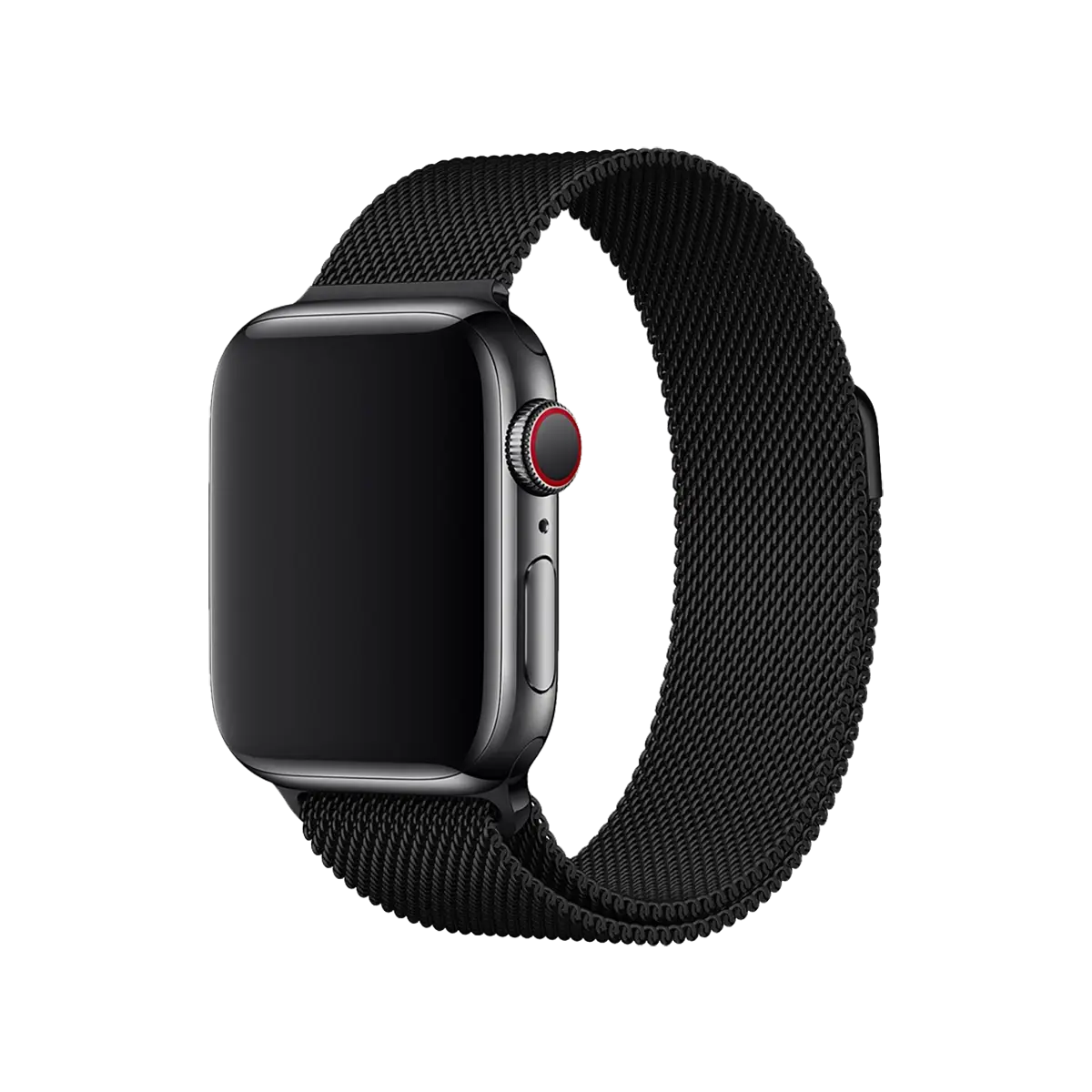 E2M APPLE WATCH 38-40-41MM KRD-01 METAL HASIR SIYAH KORDON