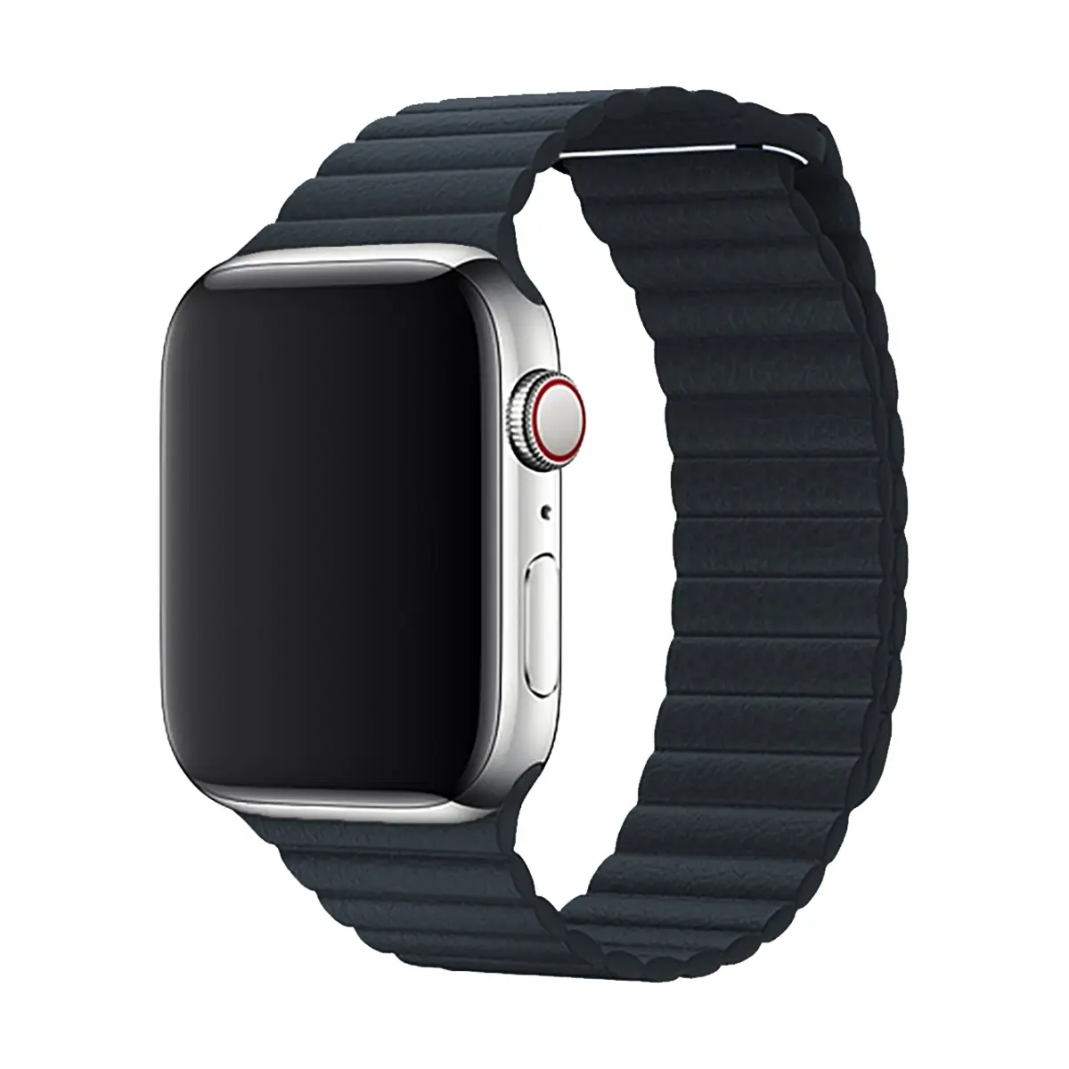 E2M APPLE WATCH 38-40-41MM KRD-06 DERI BÜKME GRİ KORDON