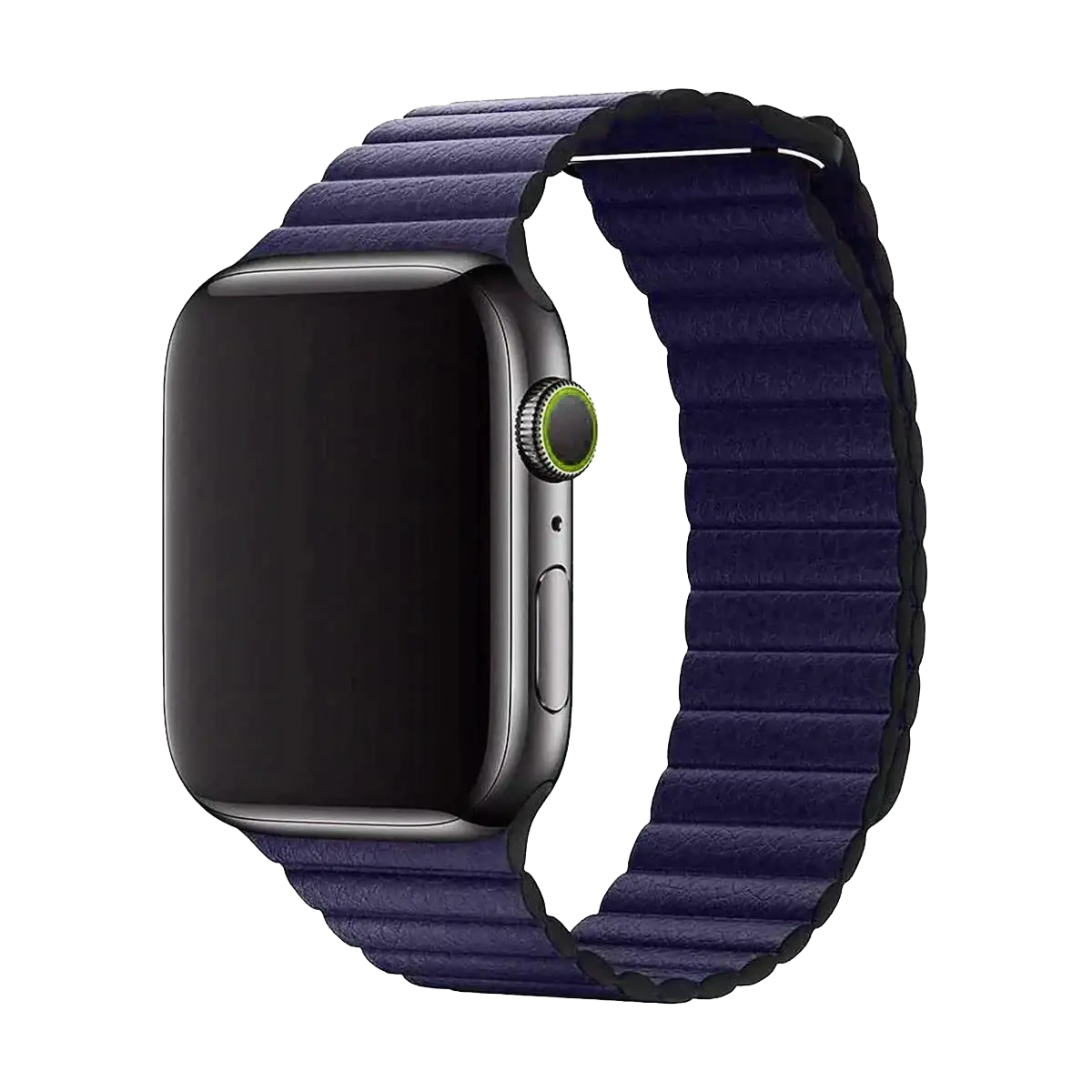 E2M APPLE WATCH 38-40-41MM KRD-06 DERİ BÜKME LACİVERT KORDON
