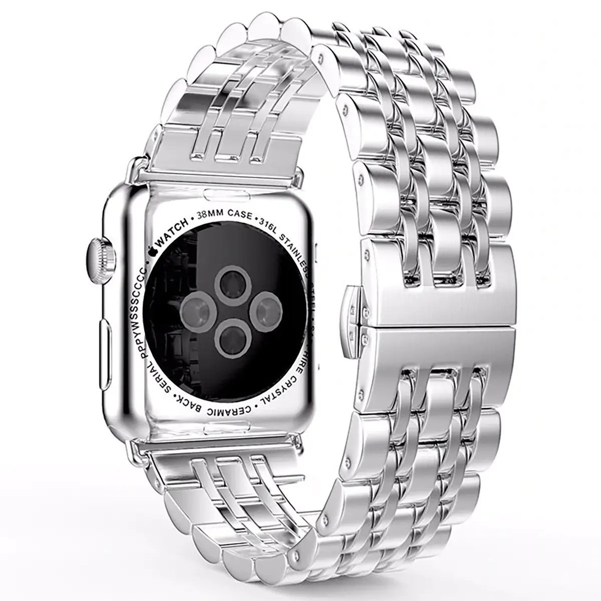 E2M APPLE WATCH 38-40-41MM KRD-07 METAL GÜMÜŞ KORDON