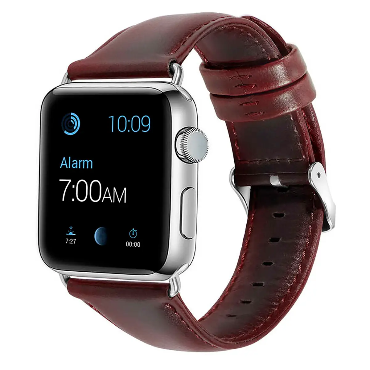E2M APPLE WATCH 38-40-41MM KRD-10 DERI BORDO KORDON