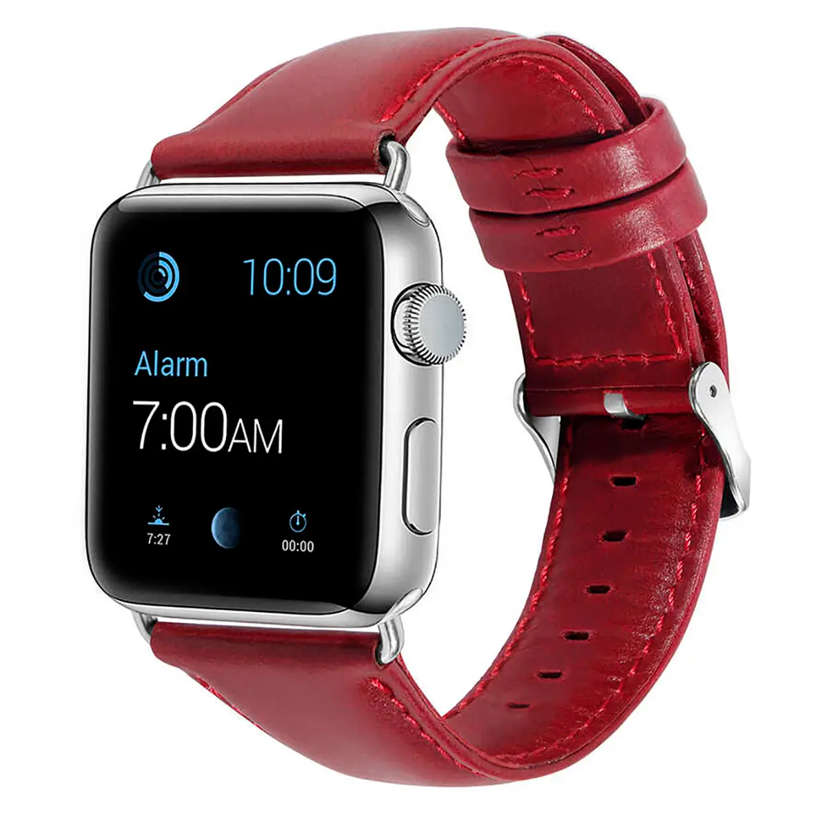 E2M APPLE WATCH 38-40-41MM KRD-10 DERI KIRMIZI KORDON