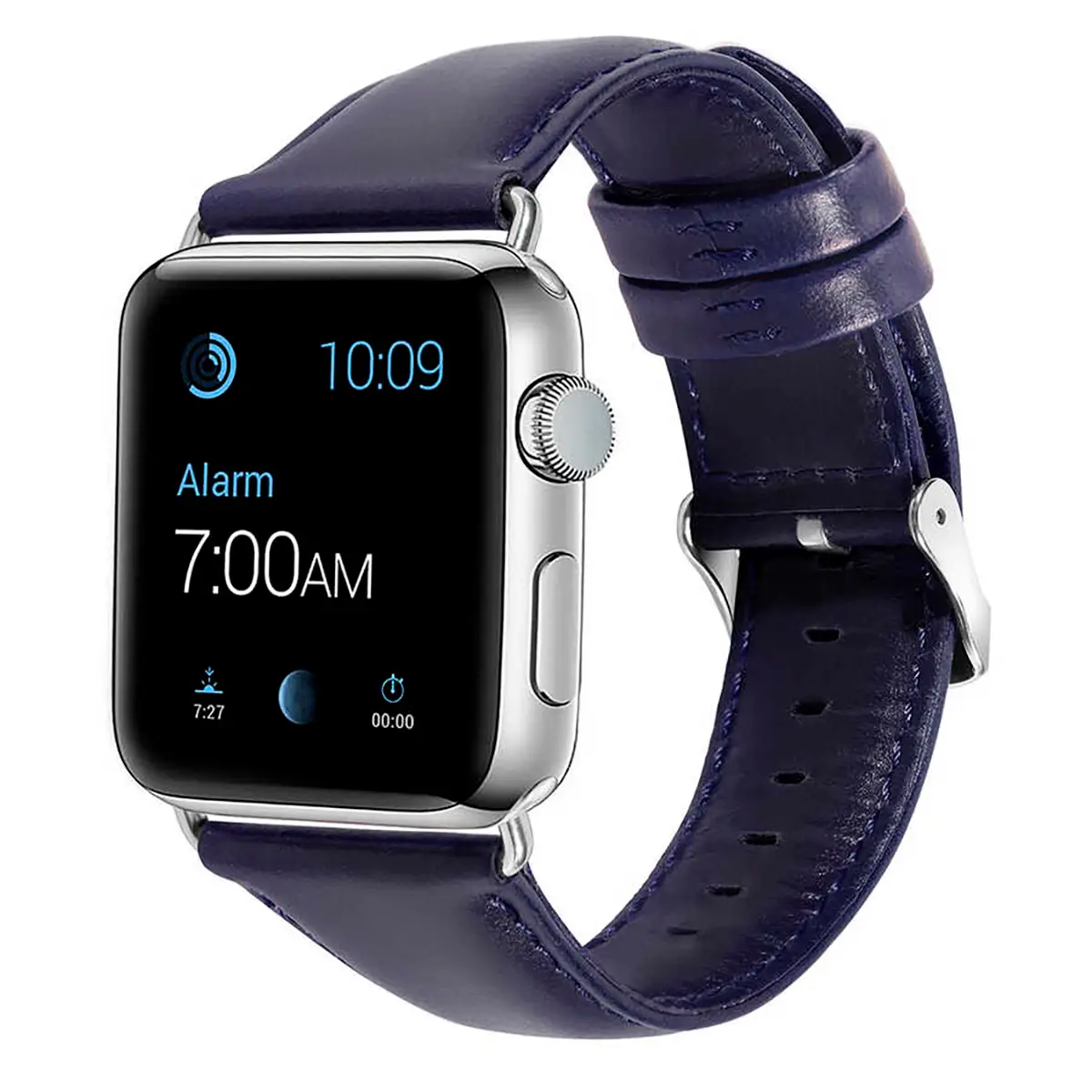 E2M APPLE WATCH 38-40-41MM KRD-10 DERI LACIVERT KORDON