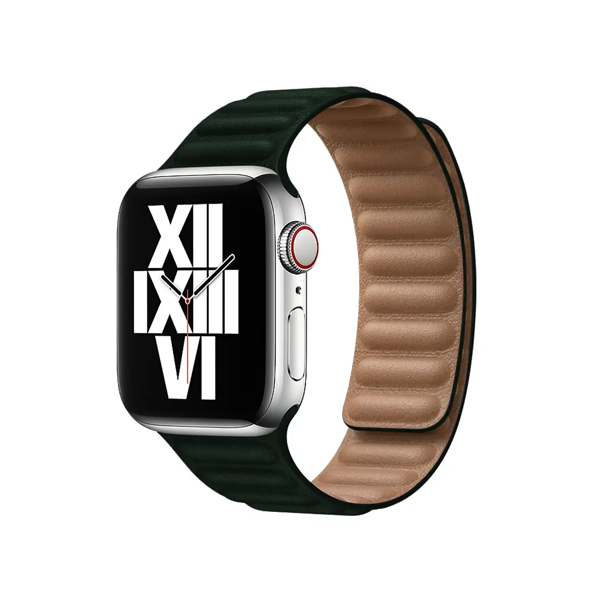 E2M Apple Watch 38-40-41mm KRD-14 Deri Yeşil Kordon 