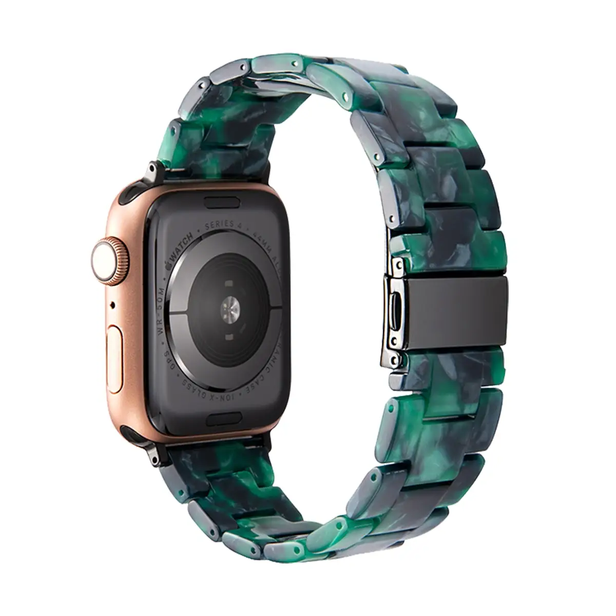 E2M Apple Watch 38-40-41mm KRD-25 Resin Yeşil Kordon 