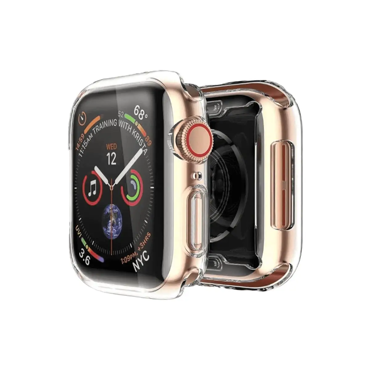BİNANO APPLE WATCH 40MM SİLİKON KASA VE EKRAN KORUYUCU ŞEFFAF