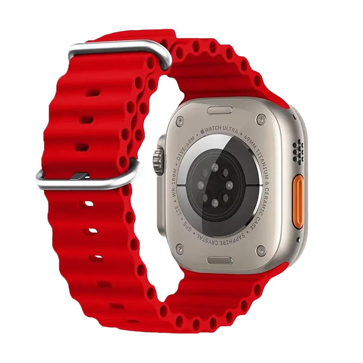 E2M APPLE WATCH 42-44-45-46-49MM KRD-28 OCEAN KIRMIZI KORDON