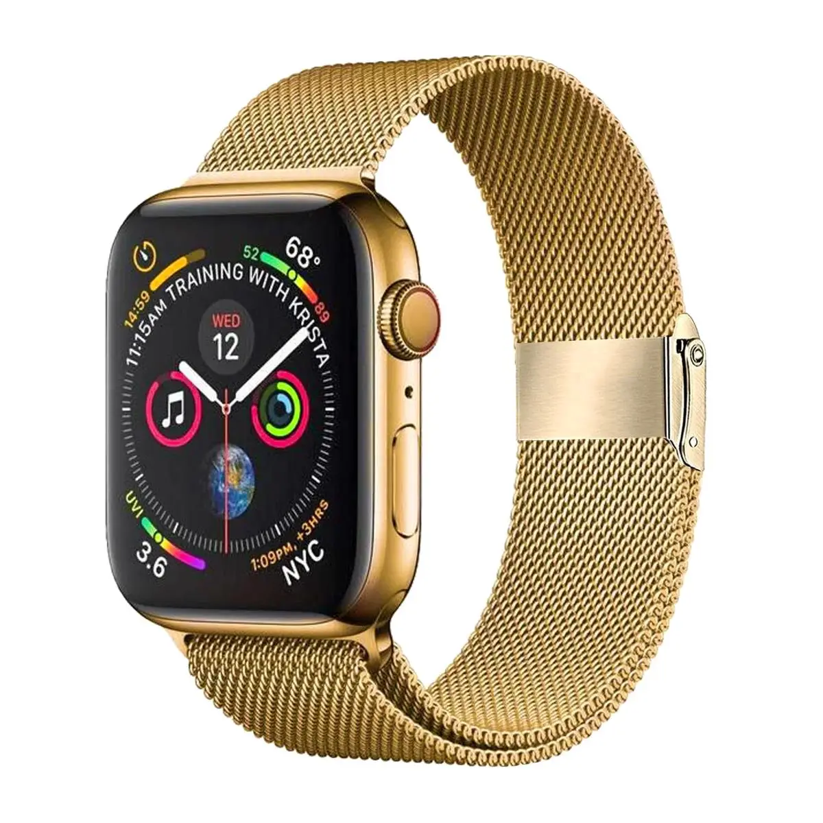 E2M APPLE WATCH 42-44-45-46-49MM KRD-31 METAL GOLD KORDON