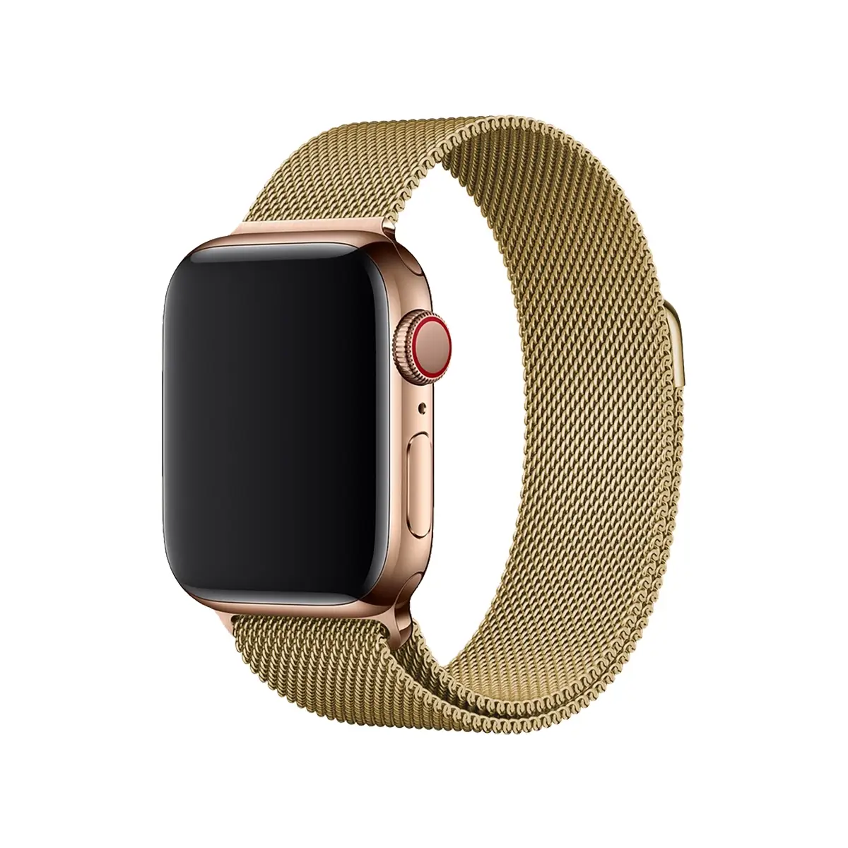 E2M APPLE WATCH 42-44-45-46-49MM KRD-01 METAL HASIR ALTIN KORDON