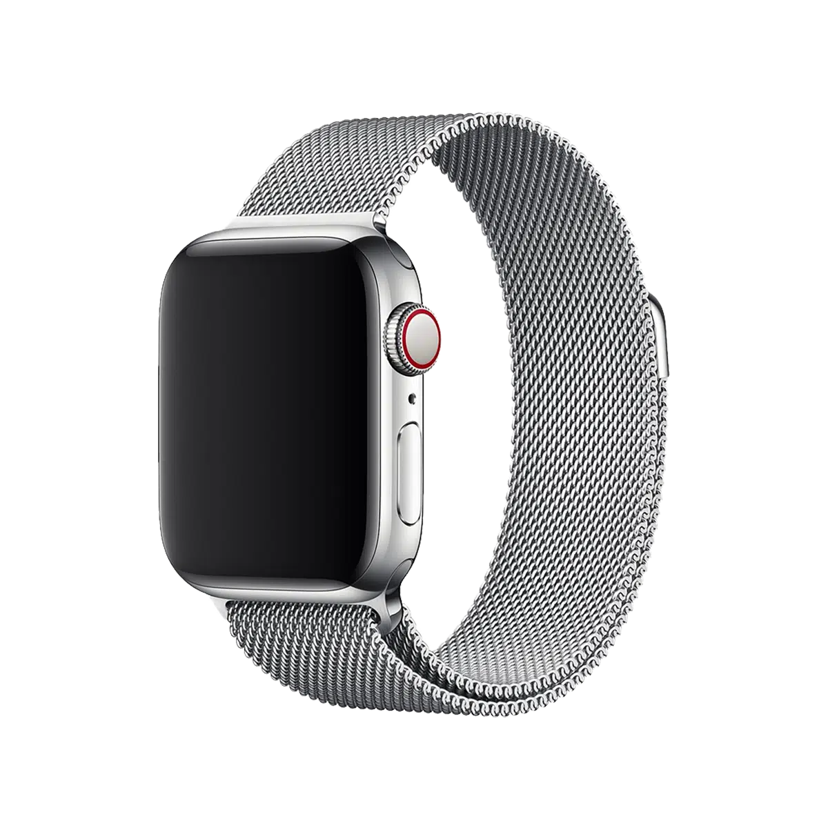 E2M APPLE WATCH 42-44-45-46-49MM KRD-01 METAL HASIR GÜMÜŞ KORDON