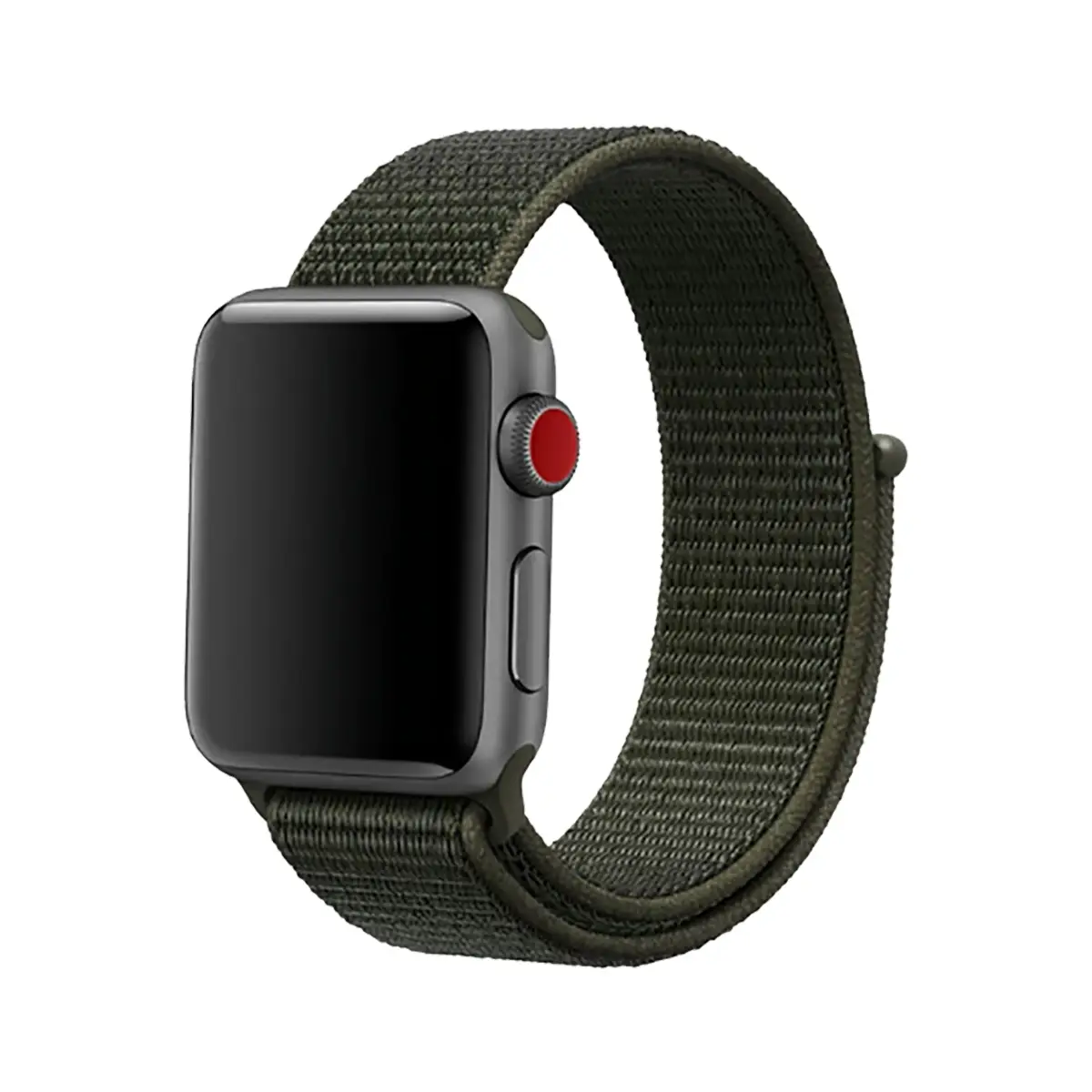 E2M APPLE WATCH 42-44-45-46-49MM KRD-03 HASIR KOYU YESIL KORDON