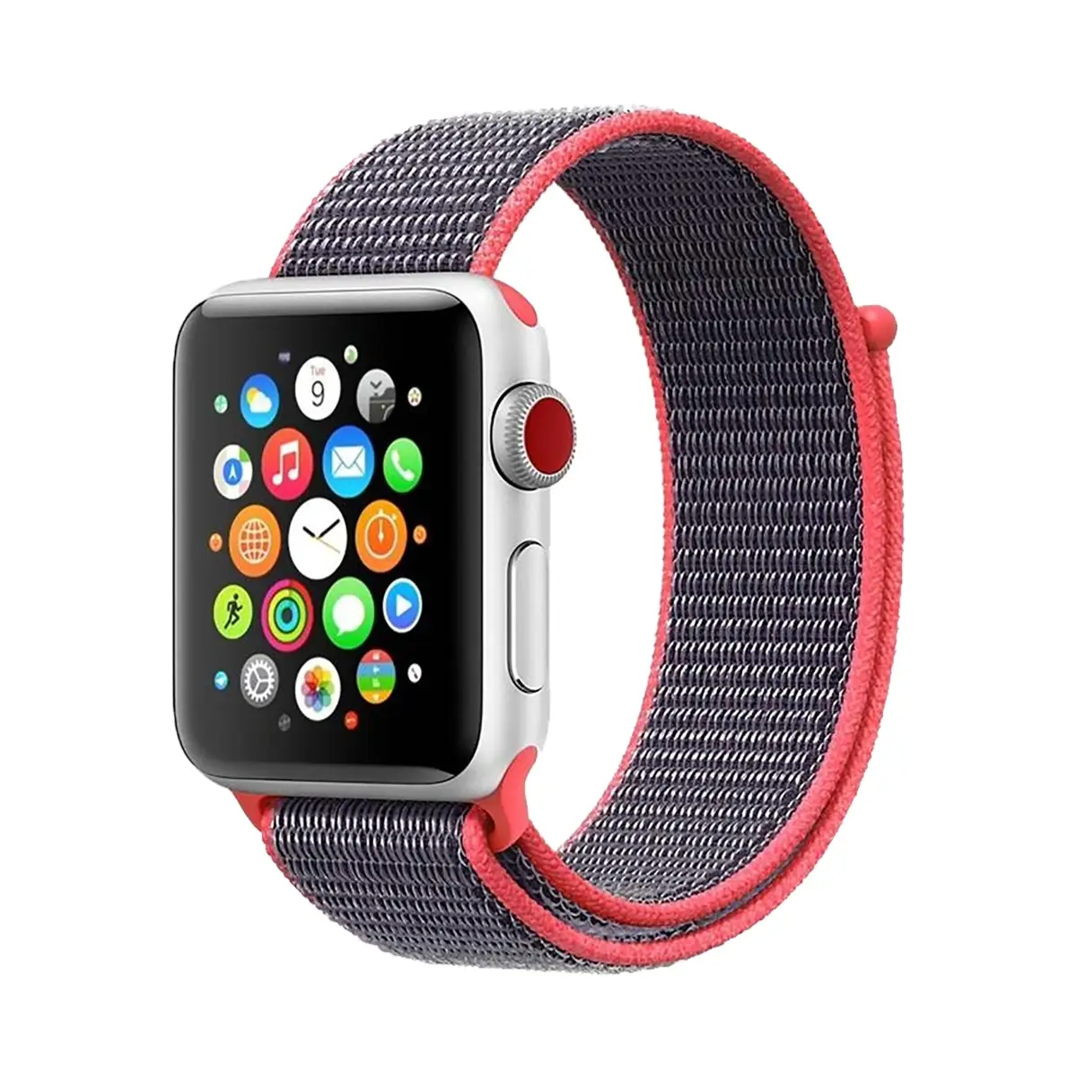 E2M APPLE WATCH 42-44-45-46-49MM KRD-03 HASIR UZAY GRI KORDON