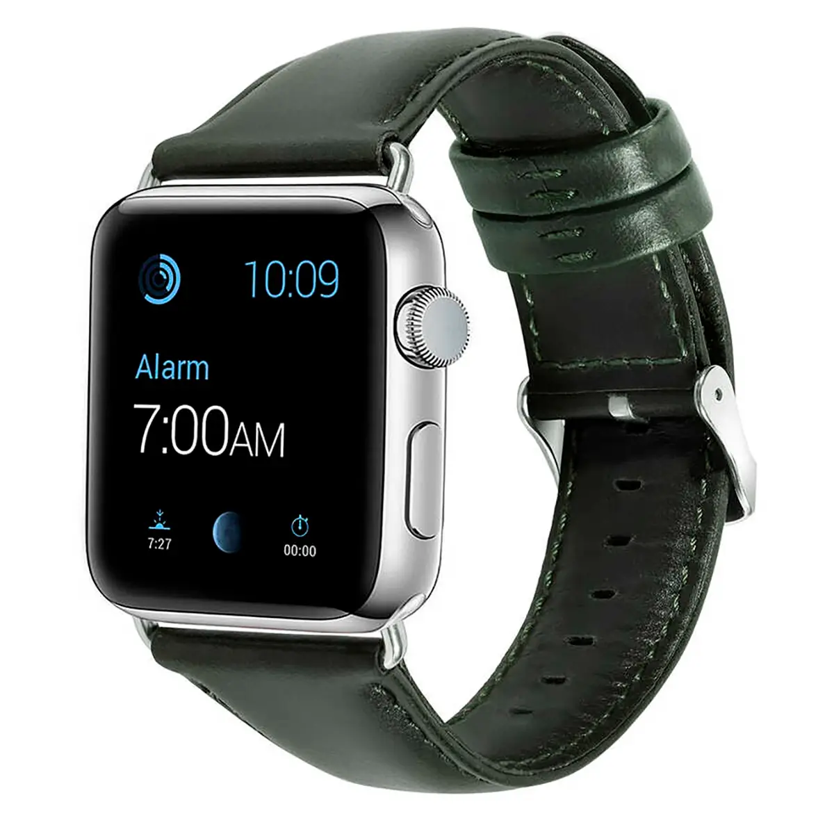 E2M APPLE WATCH 42-44-45-46-49MM KRD-10 DERİ YEŞİL KORDON