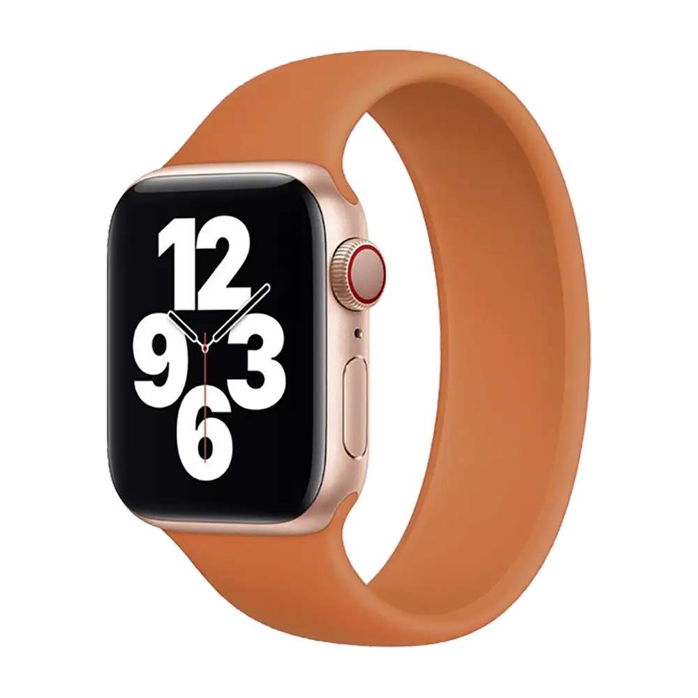 E2M Apple Watch 42-44-45-46-49mm KRD-18 Silikon L Turuncu Kordon