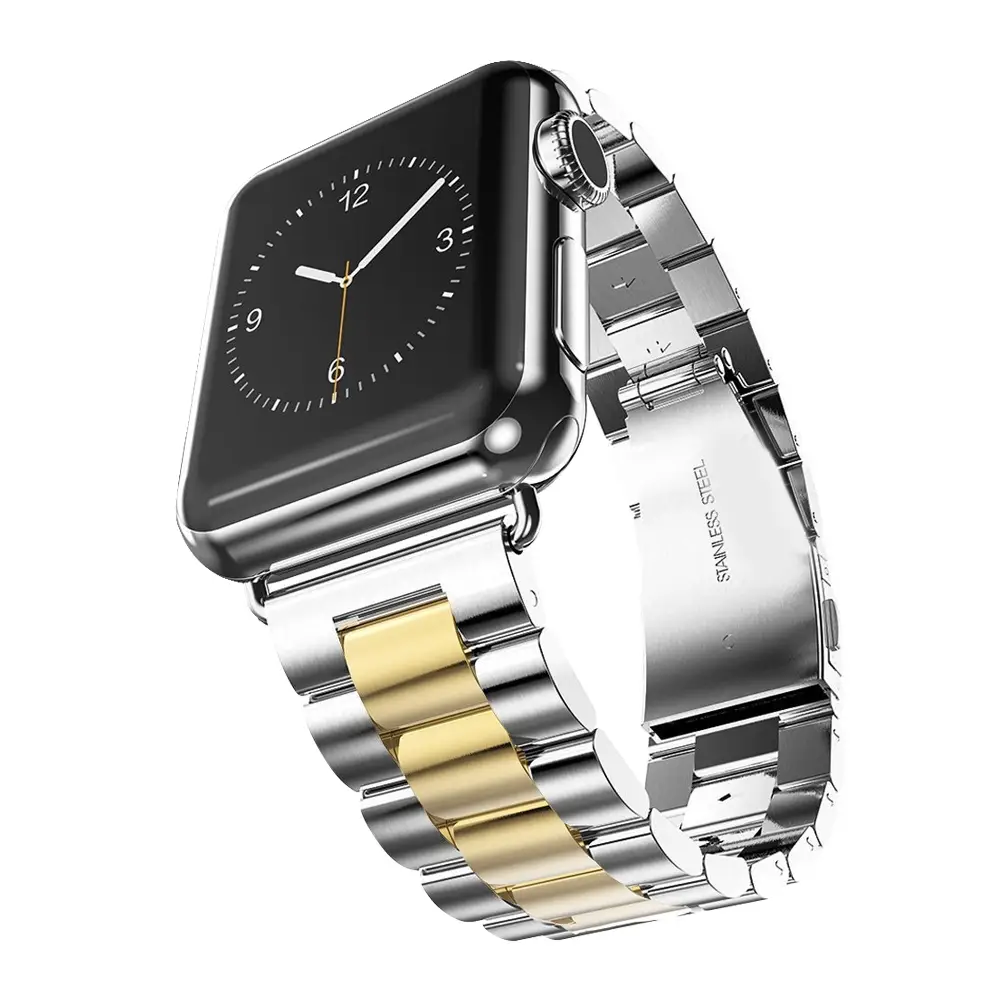 E2M Apple Watch 42-44-45-46-49mm KRD-20 Metal Gold Kordon 