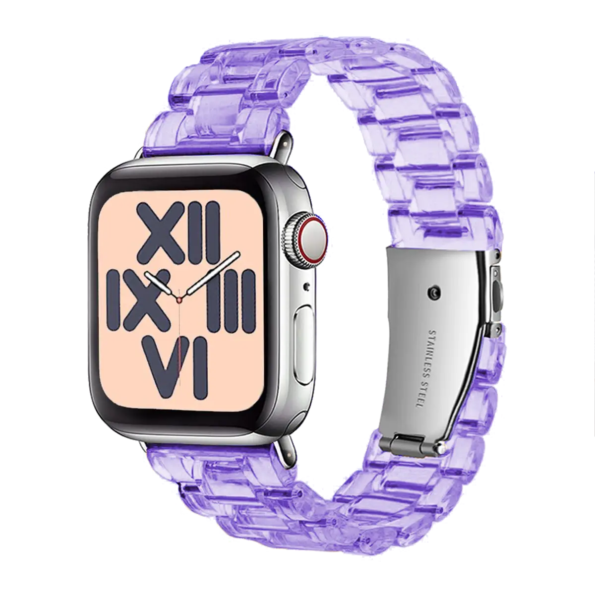 E2M Apple Watch 42-44-45-46-49mm KRD-22 Candy Leylak Kordon
