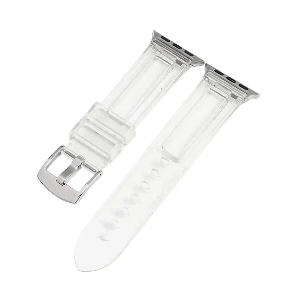 E2M Apple Watch 42-44-45-46-49mm KRD-23 Transparent Şeffaf Kordon