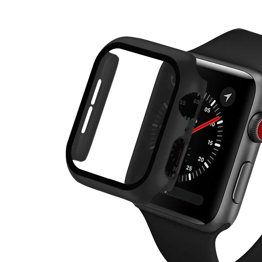 E2M Apple Watch 42 mm Kasa ve Ekran Koruyucu Siyah