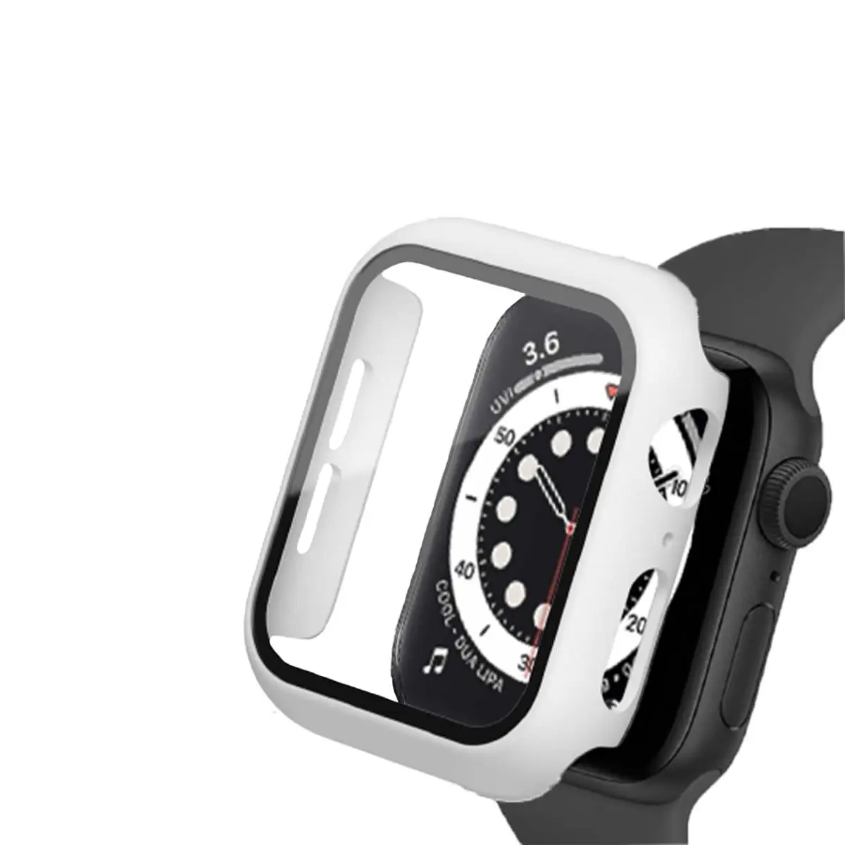 BİNANO APPLE WATCH 45MM SENSE KASA VE EKRAN KORUYUCU BEYAZ