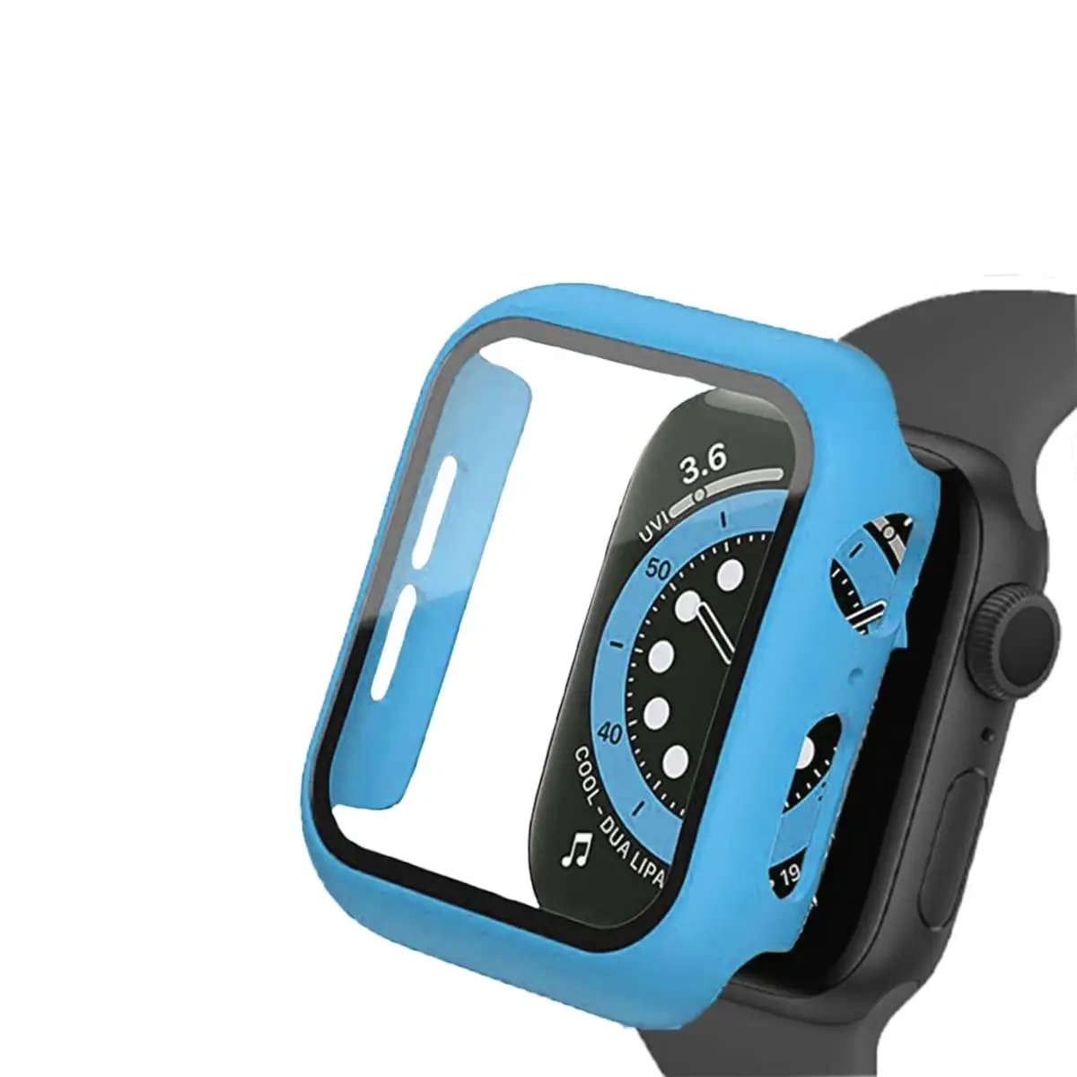 BİNANO APPLE WATCH 45MM SENSE KASA VE EKRAN KORUYUCU AÇIK MAVİ