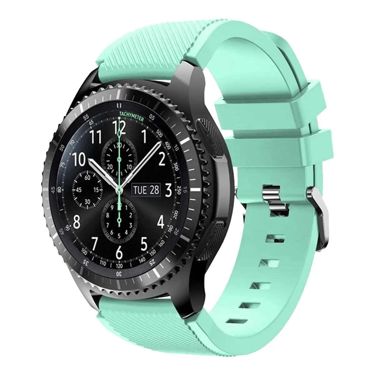 E2M HUAWEI WATCH 20MM KRD-12 FRONTİER SİLİKON TURKUAZ KORDON 