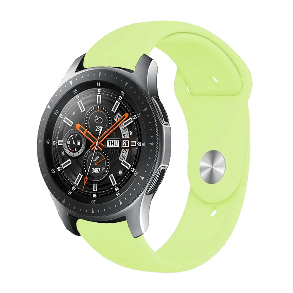 E2M Huawei Watch 20mm KRD-19 Classic Silikon Açık Yeşil Kordon