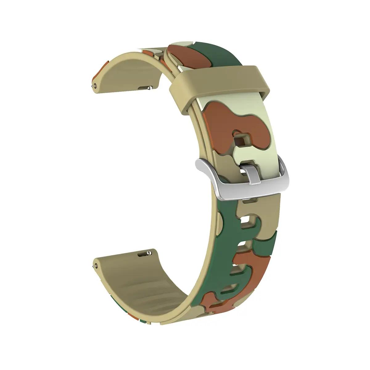 E2M Samsung Watch 20mm KRD-24 Kamuflaj Açık Kahverengi Kordon
