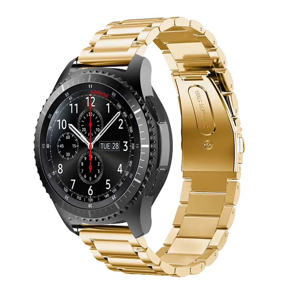 E2M Samsung Watch 22mm KRD-05 Klasik Metal Gold Kordon