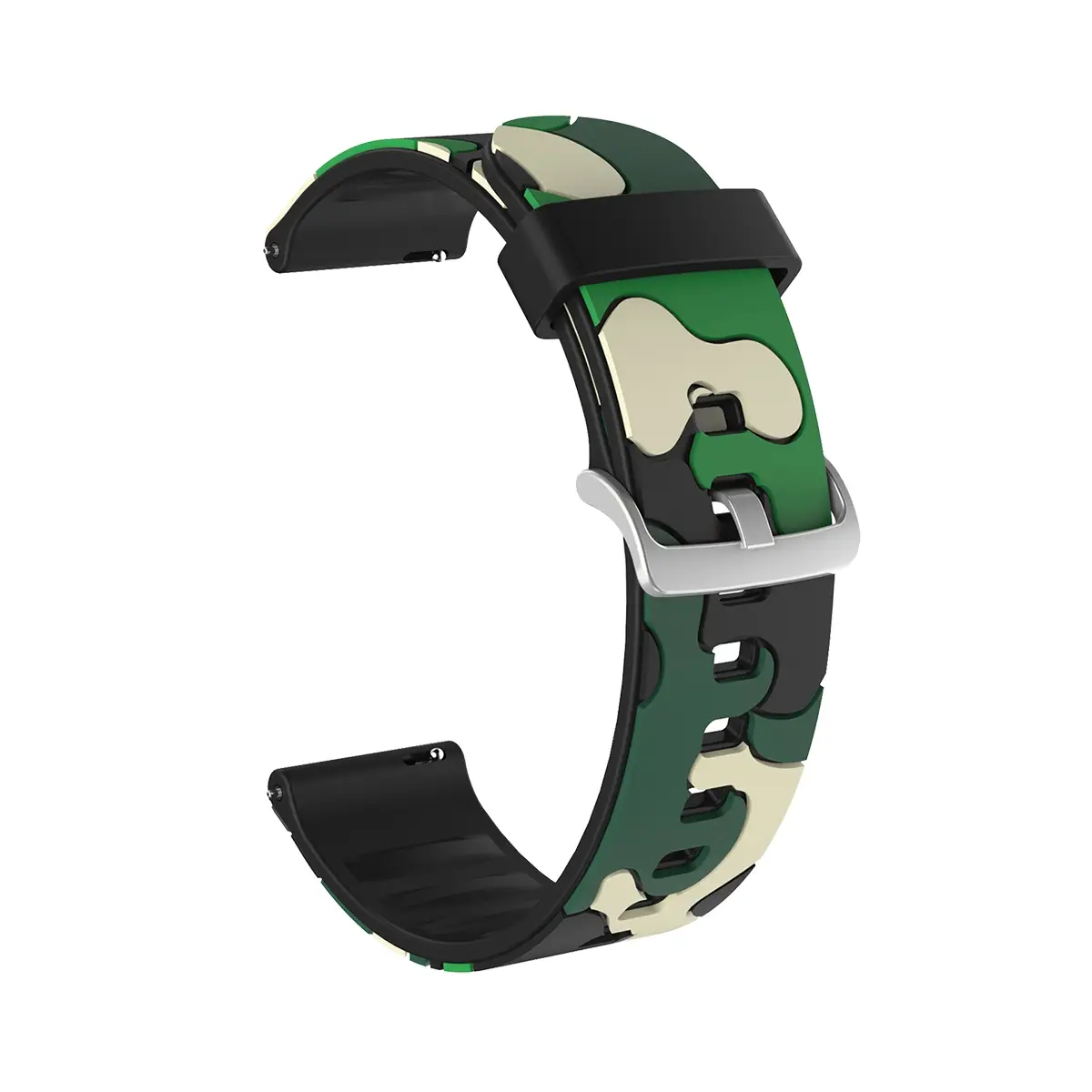 E2M Samsung Watch 22mm KRD-24 Kamuflaj Yeşil Kordon