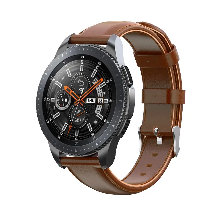 E2M SAMSUNG WATCH 42MM (20MM) KRD-10 DERİ KAHVERENGİ KORDON